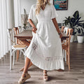 Plus-size Womens Beach Vacation Maxi Dress