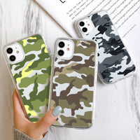 Compatible with Apple , Fully Printed Camouflage Mobile Phone Case Soft Shell Tpu