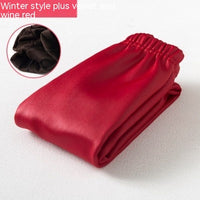 Girls Fleece Leather Pants Outer Wear Children's Velvet Padded Leggings