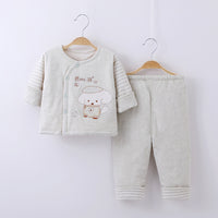 Newborn Baby Suit Autumn New Natural Color Cotton Thin
