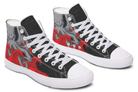 Printed Couple High Top Canvas Shoes