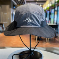 Womens American-style Contrast-color Bucket Hat For Outdoor Sun Protection