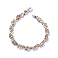 Women's Round-shaped Zircon-inlaid Bracelet