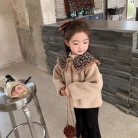 Mori Style Girls' Fleece-lined Coat Baby Girl