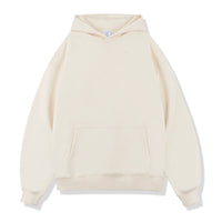 Thick Loose Solid Color Velvet Thickened Hooded Sweatshirt Male