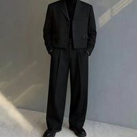 Luxury Single-Breasted Short Men's Suit Two-Piece Jacket And Pants
