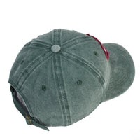 Hat Retro Washed Old Embroidered Peaked Cap