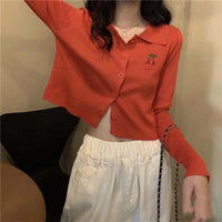 Girl Loose Lazy College Style Cardigan Coat