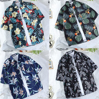 Retro Men's And Women's Loose Couple's Seaside Shirt