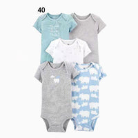 Five Piece Baby Short Sleeve One Piece Suit