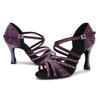 Black Latin Dance Performance Dancing Shoes