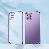 Metal Frame Transparent Lens Cover Phone Case