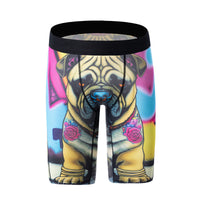 Printed Boxer Ice Silk New Long Cycling Charging Swimming Trunks