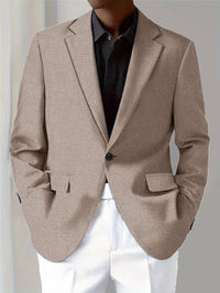 Men's Digital Print Long Sleeve Suit Jacket