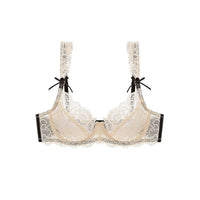 Sexy Lace Bra Ultra-thin Transparent Bow