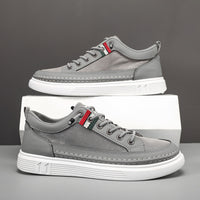Casual Men's Sneakers High-end Versatile Canvas Sneakers Bandage Dress