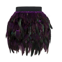 Feather Skirt Stage Wear Irregular Skirt