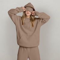 Women's Fashion Solid Color Hooded Top
