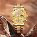 Mens Quartz Watch With Calendar Six Hands