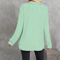 V-neck, Extra-stretch Long-sleeve Shirt