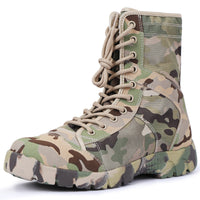Outdoor High-top Breathable Canvas Men's Boots