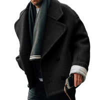 Autumn And Winter Street Fashion Short Large Lapel Woolen Coat