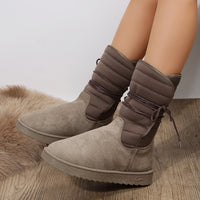 Mid-calf Warm Womens Cotton Boots