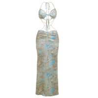 Bohemian Slim-fit Backless Sexy Chic Resort Dress