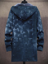 Men's Plush Thick Loose Long Sleeve Coat Cardigan