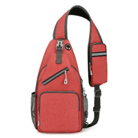 Mens Casual Simple Solid-color Shoulder Bag