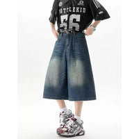 Womens Stylish Vintage Loose-fit Wide-leg Jeans