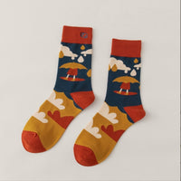 12Constellations Embroidered Socks Autumn And Winter