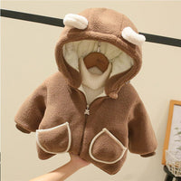 Thickened Baby Winter Hooded Cotton-padded Coat