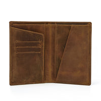 Leather Passport Mad Horse Leather Wallet