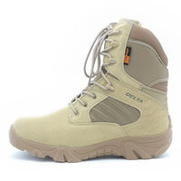 Men's Leather Suede Delta Military Boots