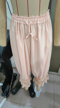 Womens Hollowed-Out Lace-Laced Loungewear Mid-Length Pants