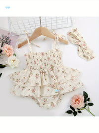 Newborn Girls Boho Dresses Baby Girl Summer Jumpsuit Set