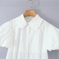 Women's Women's Short-sleeve Shirt Lapel Slim Fit