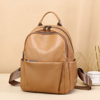 Stylish And Versatile Womens First-Layer Cowhide Backpack