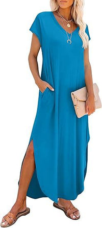 European And American Women's Casual Loose Long Dress