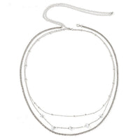 Hot Girl Style Silver Multi-layer Tassels Waist Chain