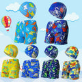 Summer Children's Cute Cartoon Beach Pants Swimming Cap Suit