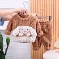 Girls' Coral Fleece Home Wear Two-piece Set