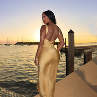 Sexy V-neck Backless Dress For Women