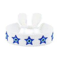 European And American Blue Eyes Lucky Embroidery Tassel Hand Rope