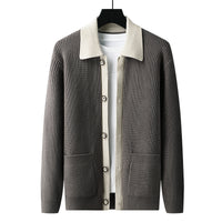 Men's Long-sleeved Sweater Coat