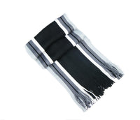 Knitted Warmth And Color Matching Striped Men's Scarf