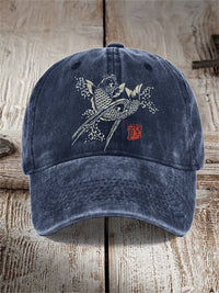 Washed Cotton Printed Hat Distressed Dad Cap Men Retro Baseball Cap Hot Soft Top Sun Hat