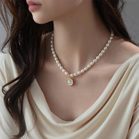 Spring New Arrival Natural Seedless Freshwater Pearl Necklace