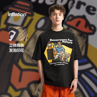 Big-Hit Camping Little Bear Print T-Shirt